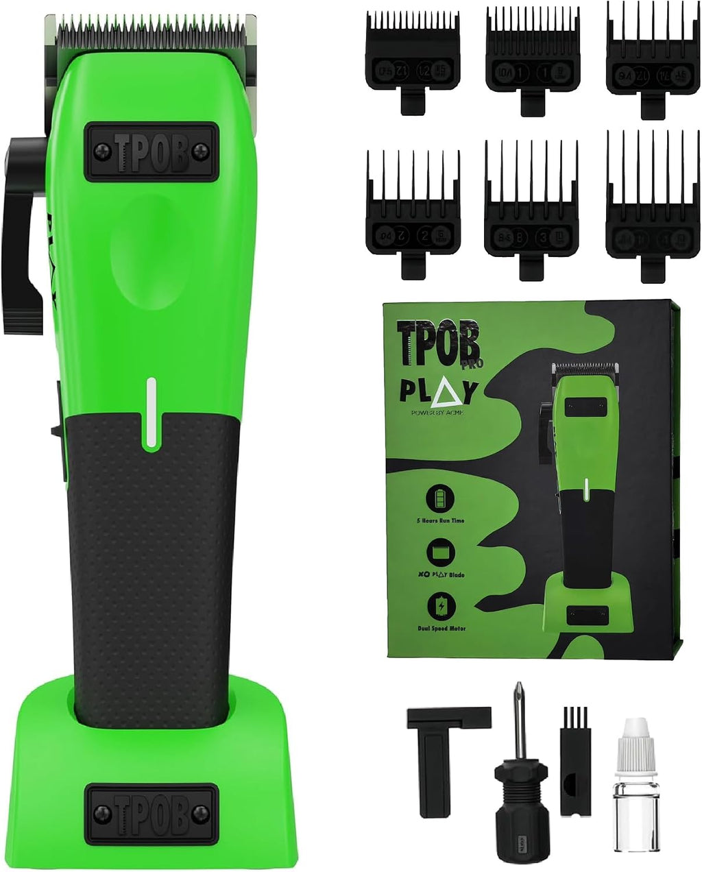 TPOB Play Barber Hair Clippers for Men 7500 RPM with Rubber Grips