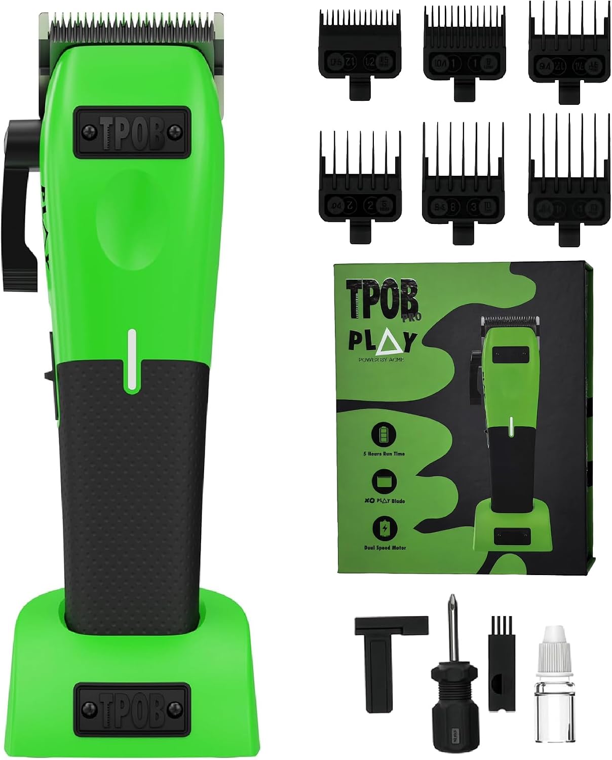 TPOB Play Barber Hair Clippers for Men 7500 RPM with Rubber Grips