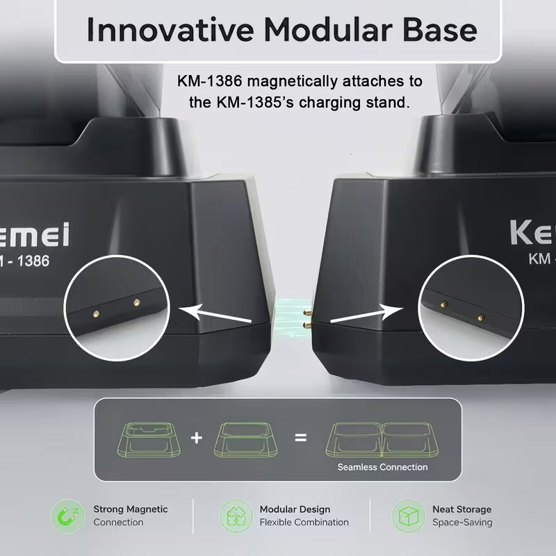 Kemei Clippers Professional Hair Clipper & Trimmer Set