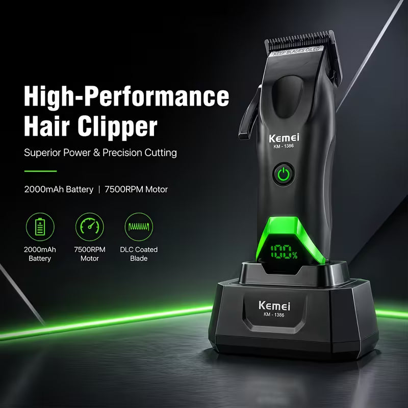 Kemei Clippers Professional Hair Clipper & Trimmer Set