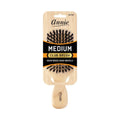 Annie Medium Wooden Club Brush, Boar & Nylon Bristle, Light Brown
