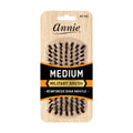 Annie Medium Wooden Military Brush, Boar & Nylon Bristle, Light Brown