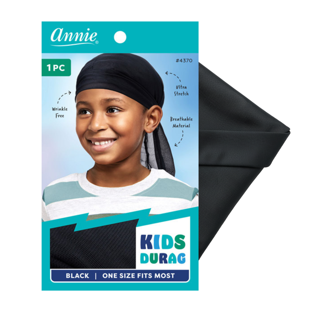 Annie Kids' Durag, 1 Count, Black