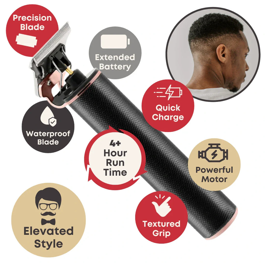 Hot & Hotter Cordless Lithium-Ion Hair Trimmer, 1 Count, Black