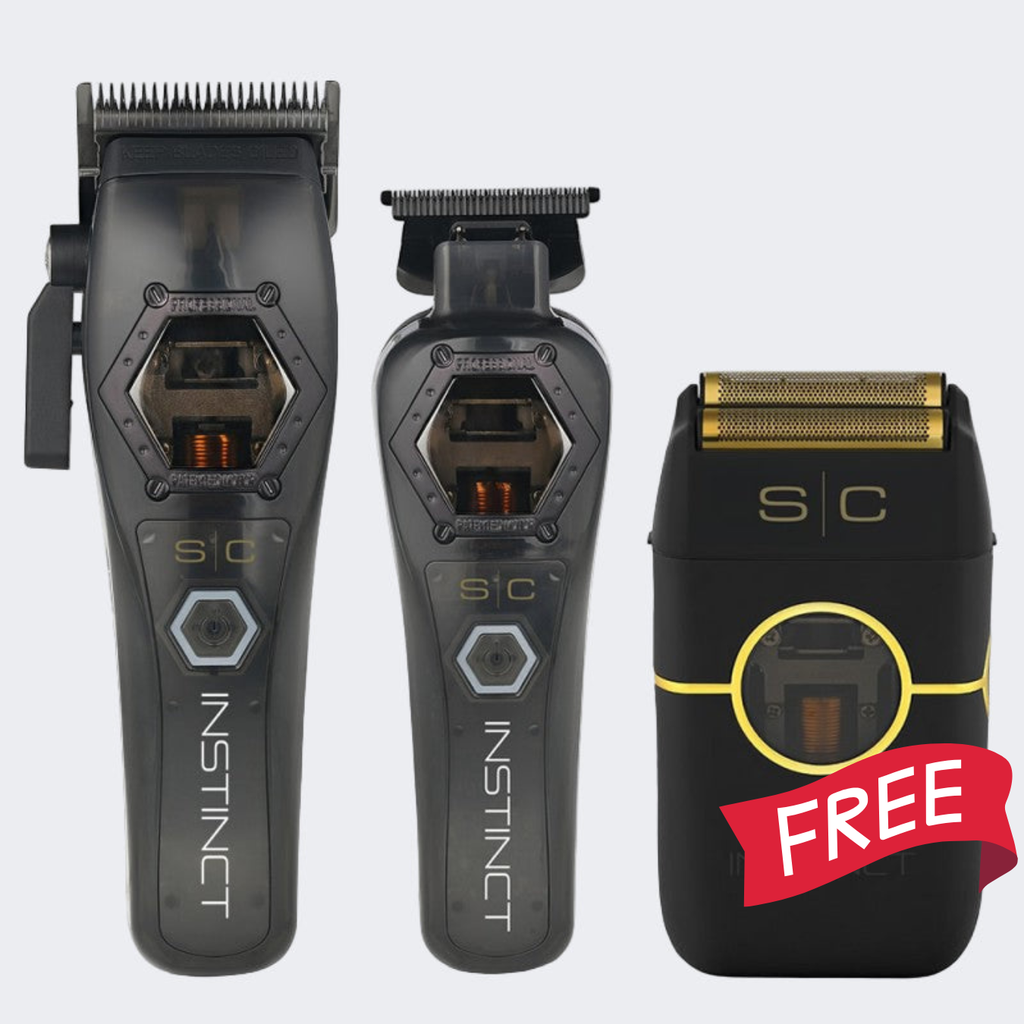 StyleCraft Metal Instinct Collection – Clipper, Trimmer & Shaver Combo