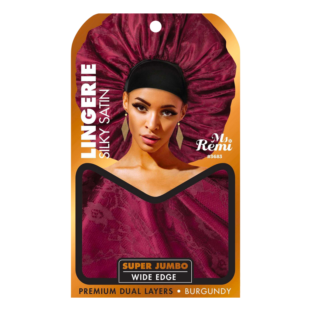 Ms. Remi Lingerie Silky Satin Bonnet Super Jumbo, 1 Count, Assorted Colors