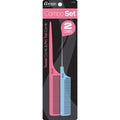 Annie Comb Combo Set, 2 Count Tease & Pin Tail Combs, Pink & Blue
