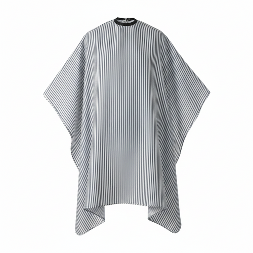 Annie Barber Styling Cloth Cutting Cape, 1 Count, Blue & White Striped