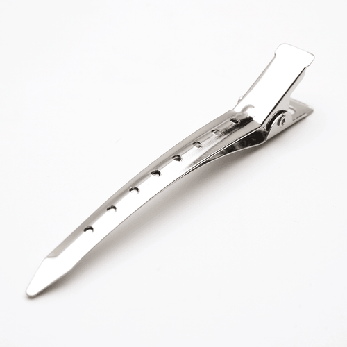 Annie Duck Bill Metal Hair Clips 12cm, 12 Count, Silver