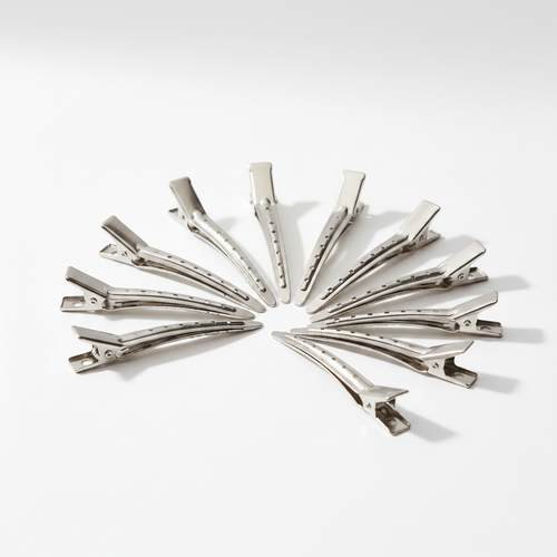Annie Duck Bill Metal Hair Clips, 36 Count, Silver