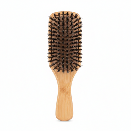 Annie Easy Style Hard Club Brush Boar & Nylon Bristle, 1 Count, Light Brown