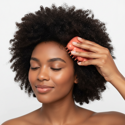 Annie Effortless Detangler Scalp Massage Brush, 1 Count, Orange