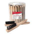 Annie Hard Cleaning Brush Display, 36 Count Bulk Bristle Brush, Light Brown