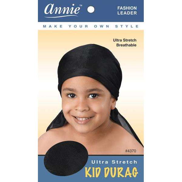 Annie Kids' Durag, 1 Count, Black