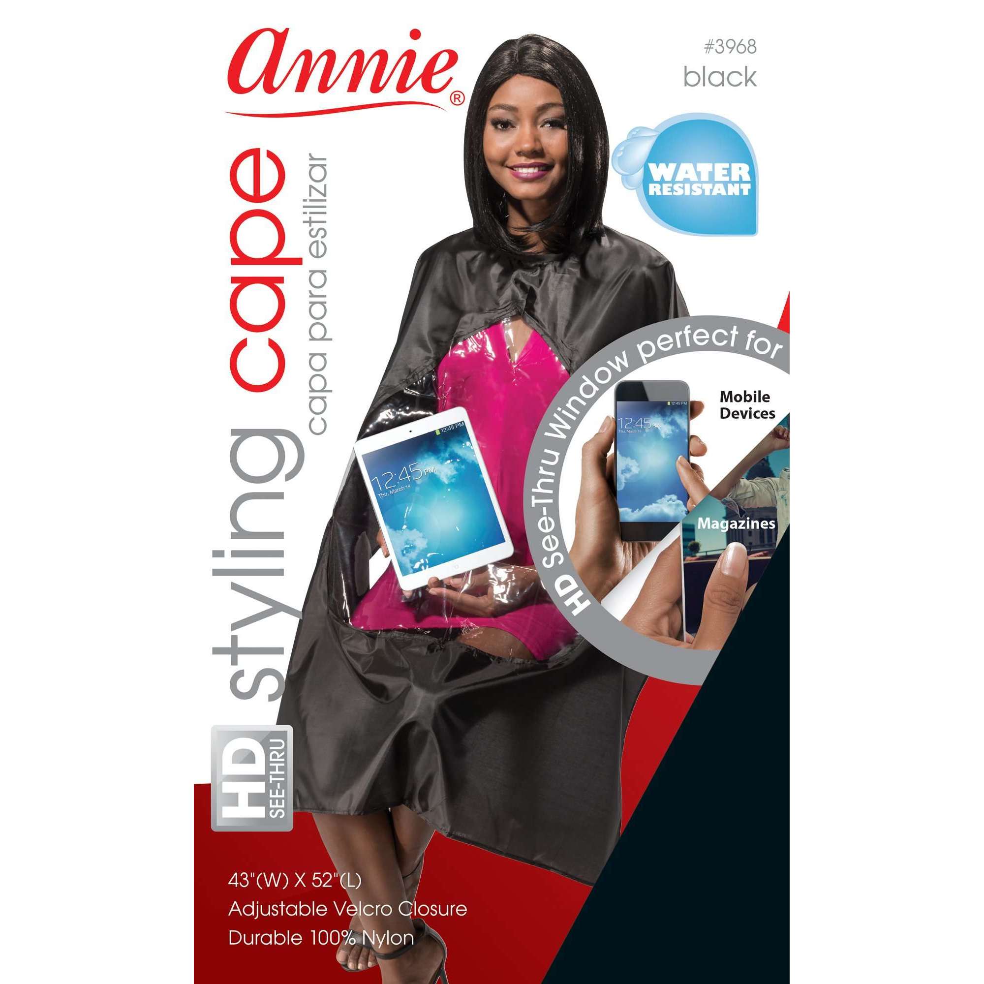 Annie See-through Styling Cape, 1 Count, Clear