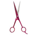 Annie Stainless Steel Straight Hair Shears 7.5 Inch, 1 Count, Pink Zebra