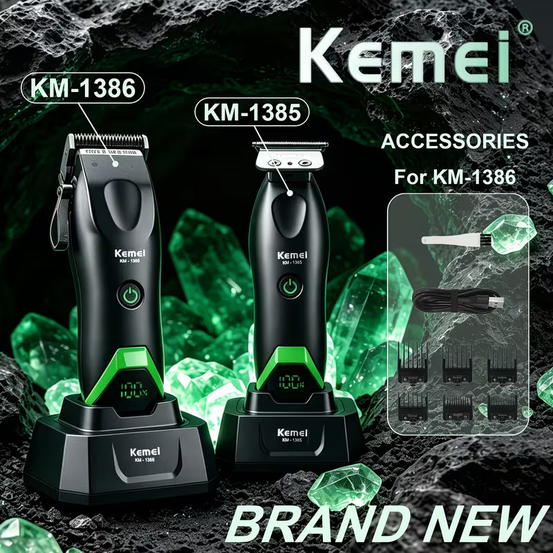 Kemei Clippers Professional Hair Clipper & Trimmer Set