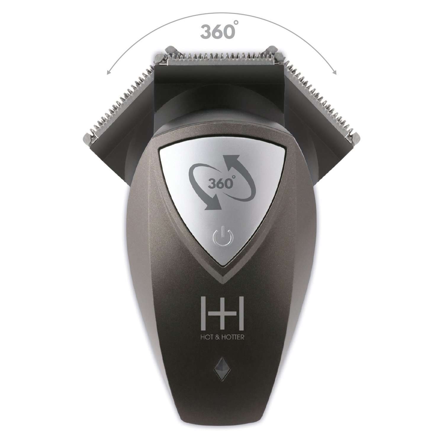 Hot & Hotter 360 Degree Rechargeable Self Cutter, 1 Count, Grey