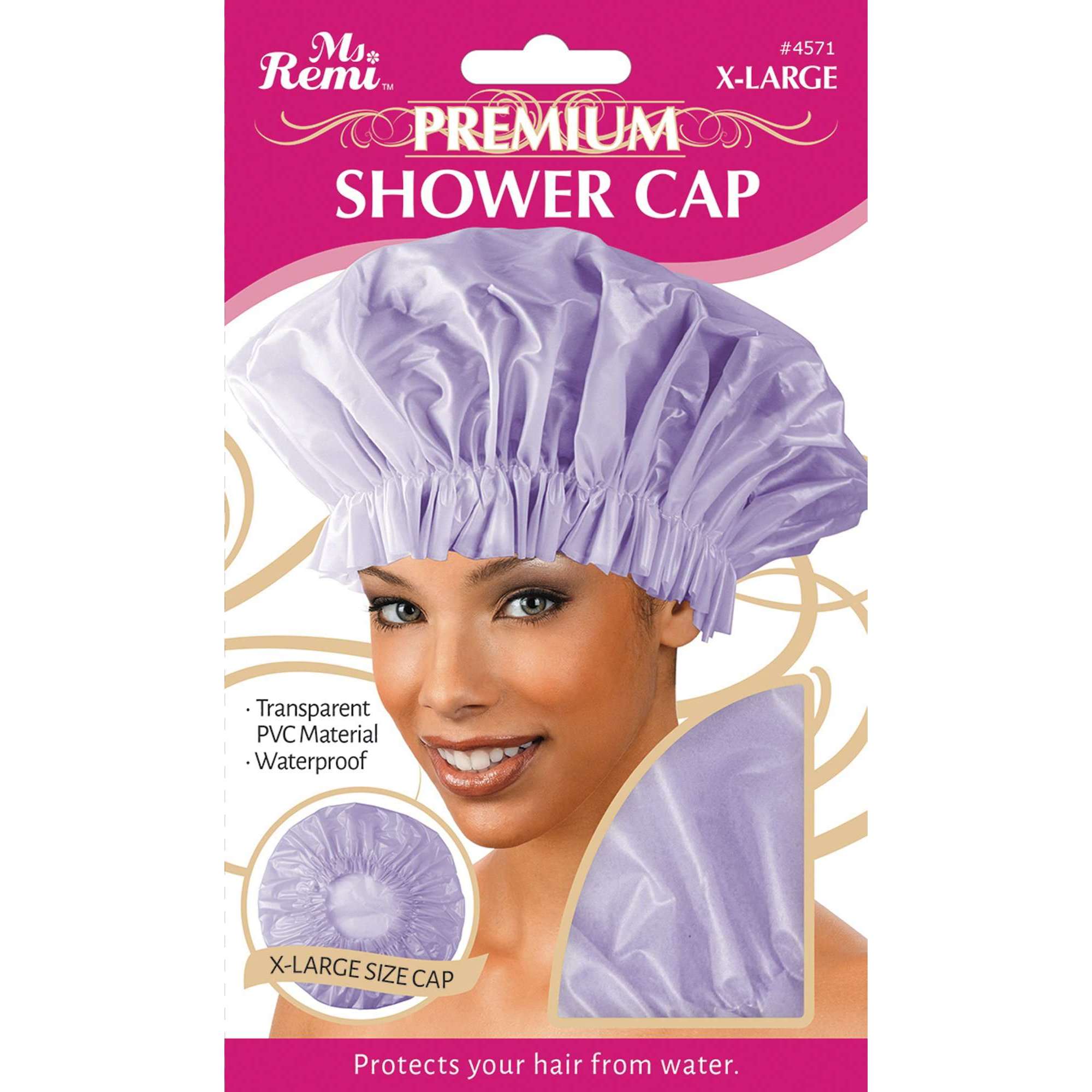 Ms. Remi Deluxe Shower Cap X-Large, 1 Count, Assorted Colors