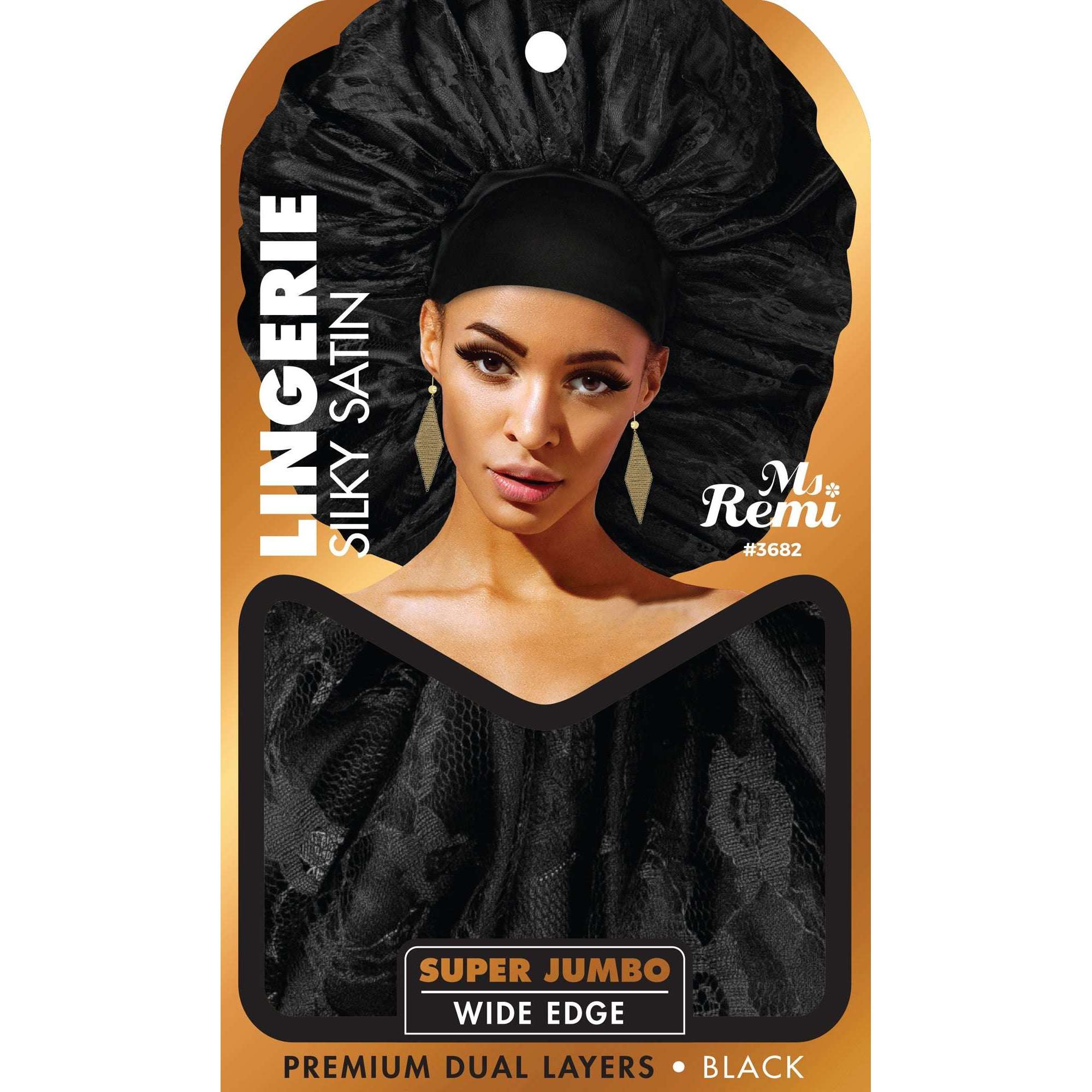Ms. Remi Lingerie Silky Satin Bonnet Super Jumbo, 1 Count, Assorted Colors