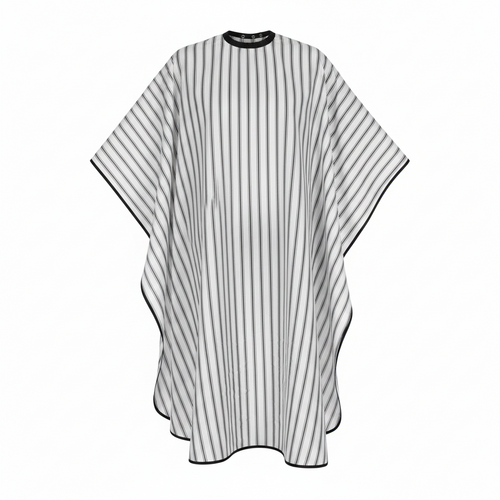 Annie Barber Styling Cape, 1 Count, Black & White Stripes